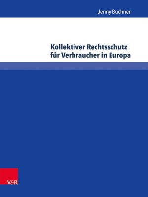 cover image of Kollektiver Rechtsschutz für Verbraucher in Europa